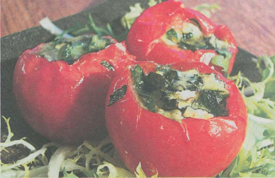 Zapekane paradajky so syrom a hubami