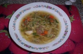 domácí hovězí polévka