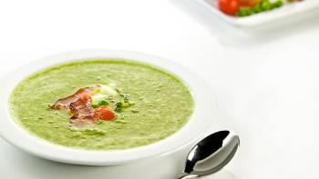 Hrášková polévka s mascarpone