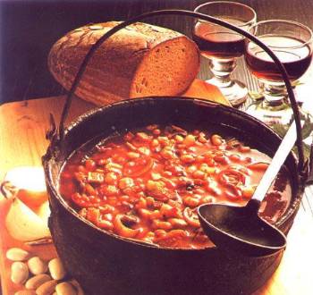 Srbská fazolová polévka