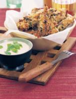 Zlaté kuře s parmezánem a česnekovou majonézou