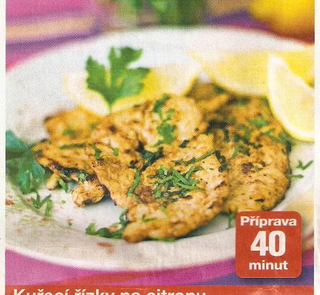 Kuřecí řízky na citronu