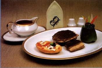 Maso dvou barev na grilu