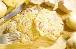 Bramborák s uzeným masem - 1 porce