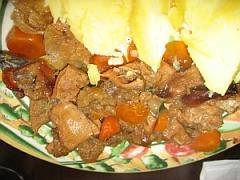 Dršťky po caenském způsobu (tripes a la mode Caen)