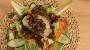 Houbové škvarky se salátem