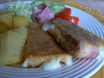 Smažený sýr v pepřovém boku