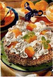 Broskvový dort se sněhem