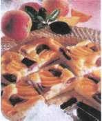 Broskvovo-čokoládový koláč